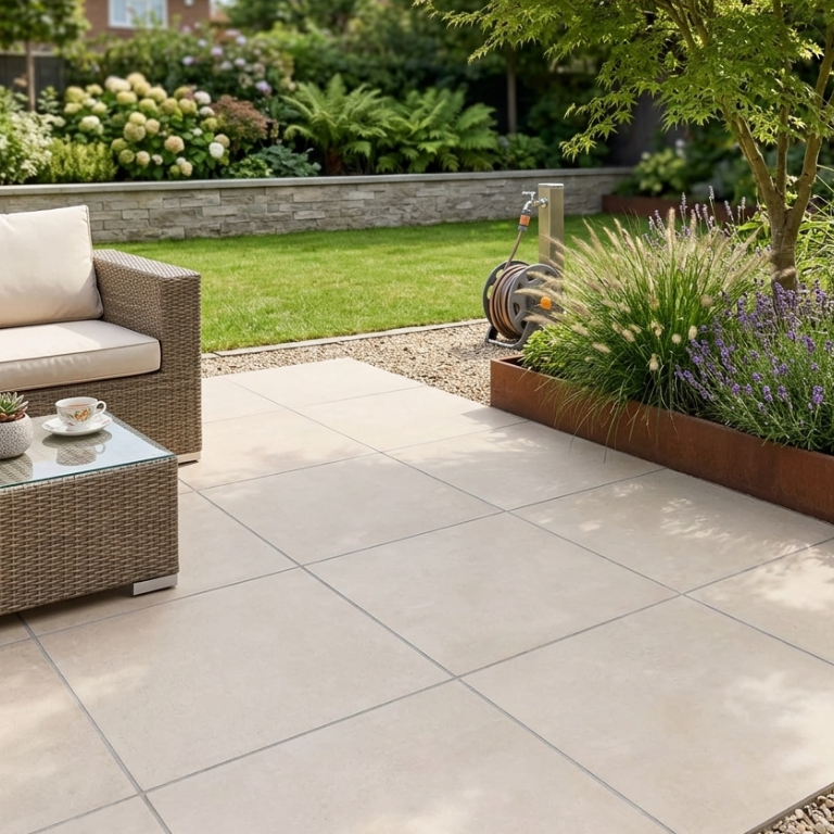 Keramiek Tegel Land Light Grey 60x60x2 cm | Bestratingsweb.nl