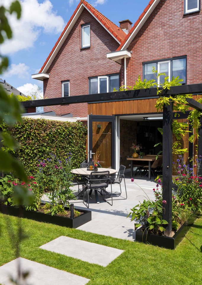 Industriele tuin met GeoCeramica Motion