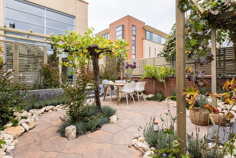 hoogteverschil door beplanting