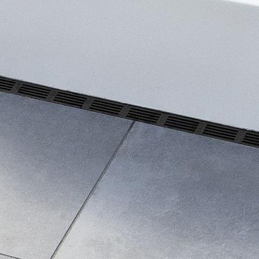 ACO Slimline goot met zwart aluminium designrooster