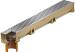 Euroline goot 100cm H60 incl. verzink rooster en onderuit loop Ø110