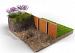 Straightcurve Ridigdline Cortenstaal 400x2200 mm