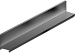 Slotline opzetelement verz.staal 100cm