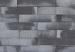 Patioblok Strak Grijs/Zwart 60x12x12 cm
