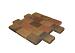 Metro Trommelsteen Brons Genuanceerd 15x20x6 cm