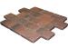 Metro Trommelsteen Rood Genuanceerd 15x20x6 cm