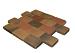 Metro Trommelsteen Brons Genuanceerd 20x30x6 cm