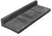 Schellevis Oud Hollandse Traptrede L-model Carbon 100x40x15 cm