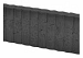 Mini Rondobandpalissade Zwart 6x25x50 cm