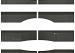 Linia Excellence Wave Nero 15x15x60 cm