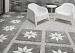 GeoCeramica Blooming Black Base 60x60x4 cm