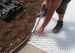 Visiegravel / Grindmatten 160x120x3 cm Wit (opritbestendig)