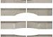 Linia Excellence Wave Graniet Grijs 15x15x60 cm