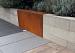 Afdekrand Corten voor stapelblok 15x200x15/43 cm