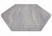 Soft Comfort Zeskant 60/52,5x30x4 cm Grezzo