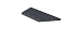 Sch.Oudhollands Zwembadrand Grijs Hoek Links 100/60x40x5cm