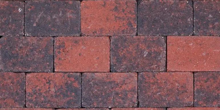 Kobblestones Rood-Zwart 21x14x7 cm