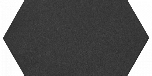 Soft Comfort Zeskant 60/52,5x30x4 cm Nero