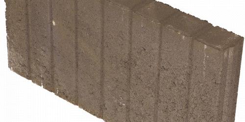 Quadrobandpalissade 8x25x100 cm Bruin