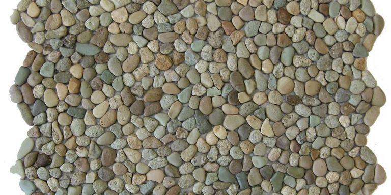 1,00m2 MA-63 Mini Pebbles Olijf 30x30 UC