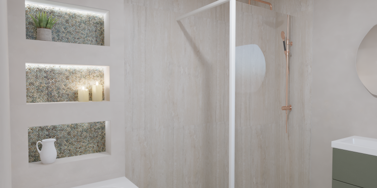 1,00m2 MA-63 Mini Pebbles Olijf 30x30 UC