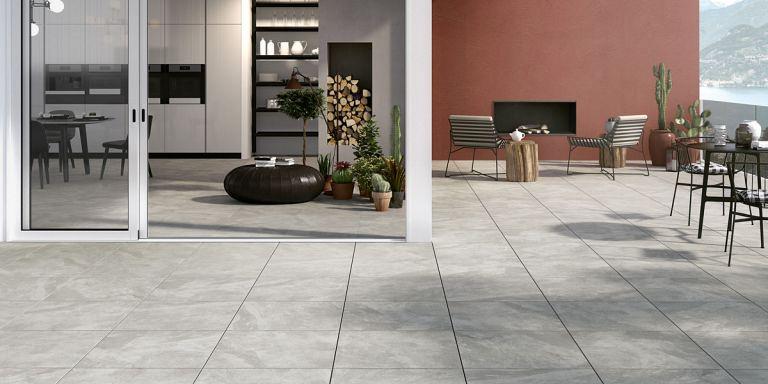 TwentyGres Rail Silver 60x60x2 cm