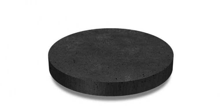 Oud Hollandse Tegel Rond Carbon 60x60x7cm