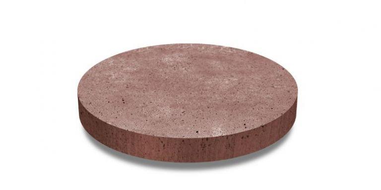 Oud Hollandse Tegel Rond Roodbruin 100x100x7cm