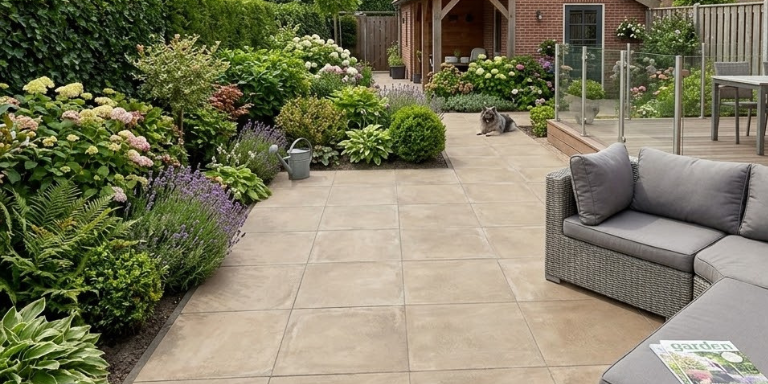 GeoCeramica Patch Plus Beige 90x90x4 cm