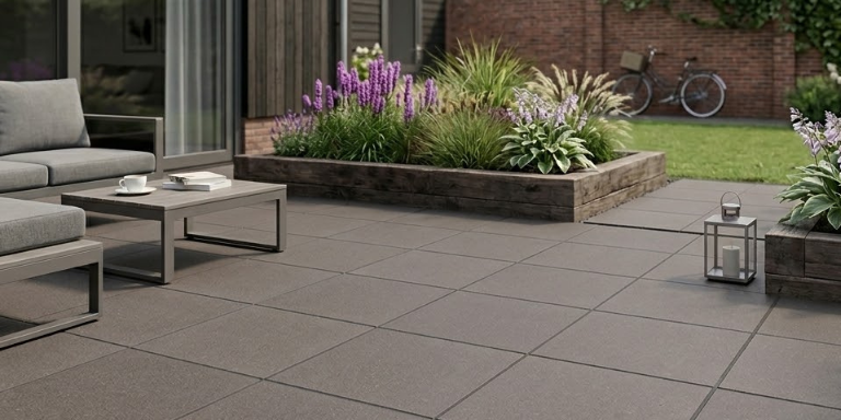 GeoCeramica Solid Agate Grey 60x60x4 cm