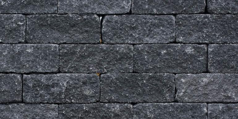 Roccia Getrommeld Antraciet 30x12x12 cm