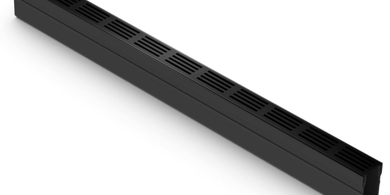 ACO Slimline goot met zwart aluminium rooster