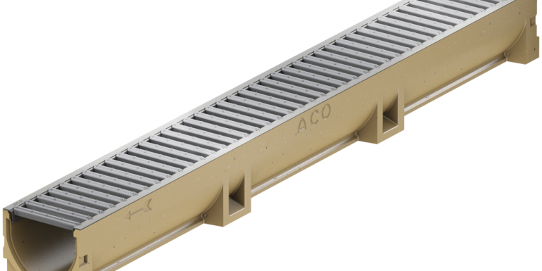 ACO Euroline goot met verzinkt stalen rooster 100cm
