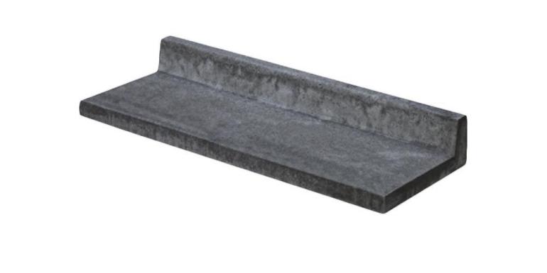 Schellevis Oud Hollandse Traptrede L-Model Antraciet 100x40x15 cm