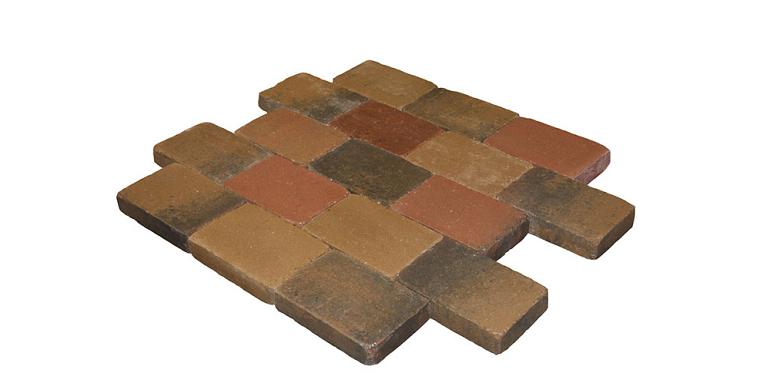 Metro Trommelsteen Brons Genuanceerd 15x20x6 cm