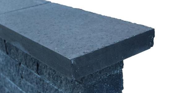 Wallblock Afdekplaat Antraciet 60x30x6 cm