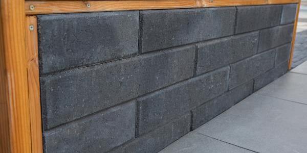 Wallblock Facet Antraciet 12x12x60 cm