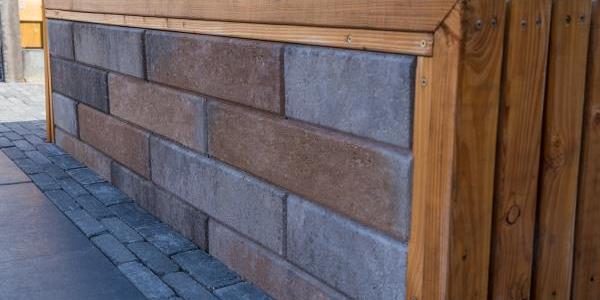 Wallblock Facet Texels Bont 12x12x60 cm