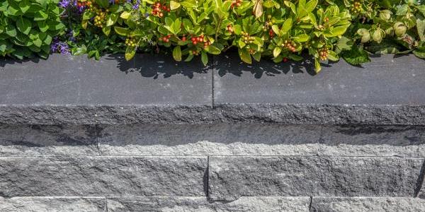 Wallblock Split Afdekplaat Antraciet 60x25x6 cm