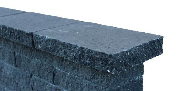 Wallblock Split Afdekplaat Antraciet 60x25x6 cm
