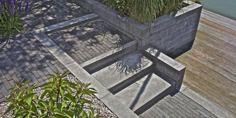 Schellevis Stapelelement Grijs 100x20x20 cm