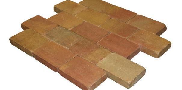 Metro Trommelsteen Terrageel 20x30x6 cm
