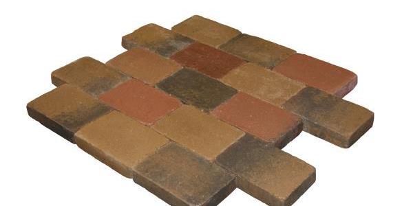Metro Trommelsteen Brons Genuanceerd 20x30x6 cm