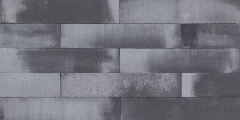 Patioblok Strak Grijs/Zwart 60x15x15 cm