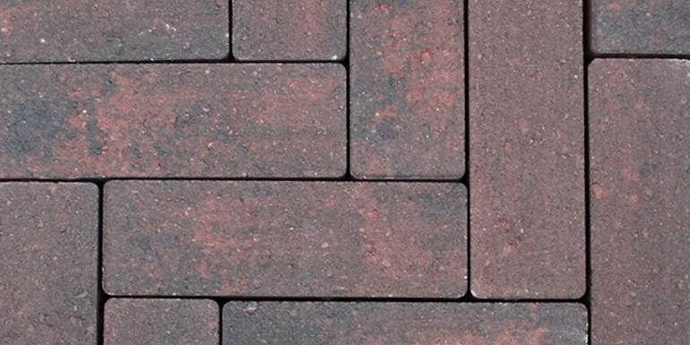 Strackstone+ Wijnrood/Antraciet 21x7x8 cm