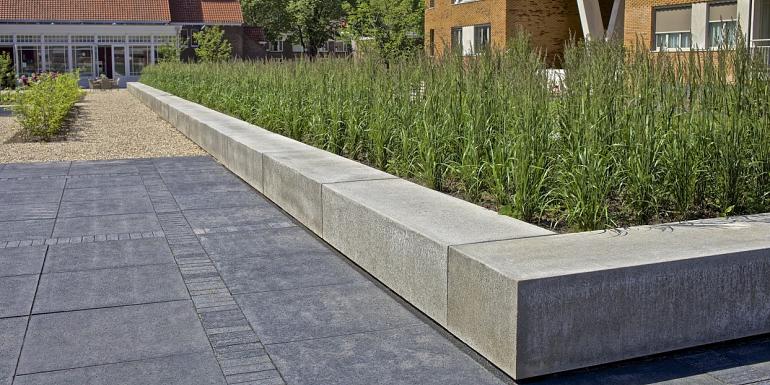 Schellevis Oud Hollands Zitelement Grijs 200x60x40 cm