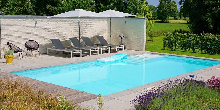 Schellevis Oud Hollandse Zwembadrand Grijs 100x40x5 cm