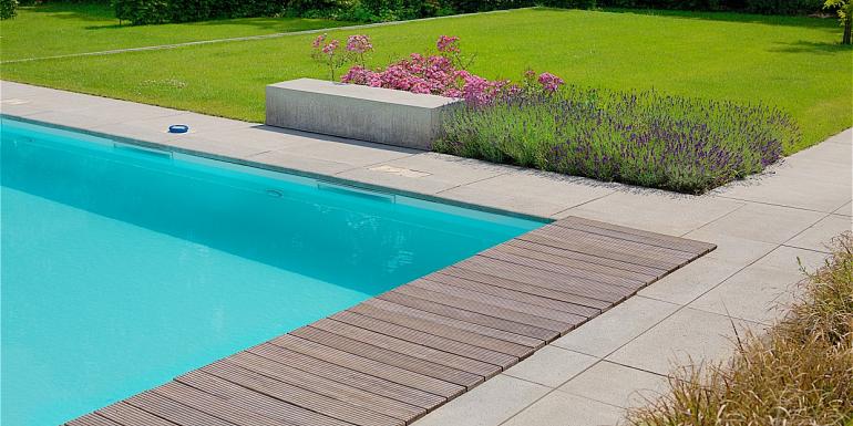 Schellevis Oud Hollandse Zwembadrand Grijs 100x40x5 cm
