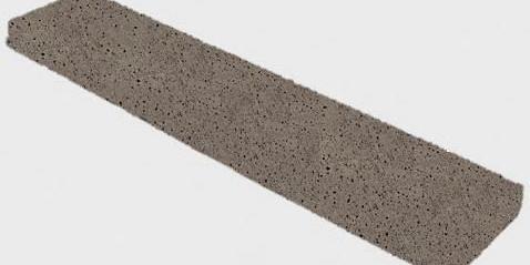 Schellevis Oud Hollandse Tegel/Opsluitband Taupe 100x20x5 cm