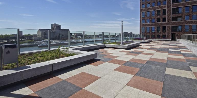 Schellevis Oud Hollandse Tegel Rood/Bruin 100x100x5 cm